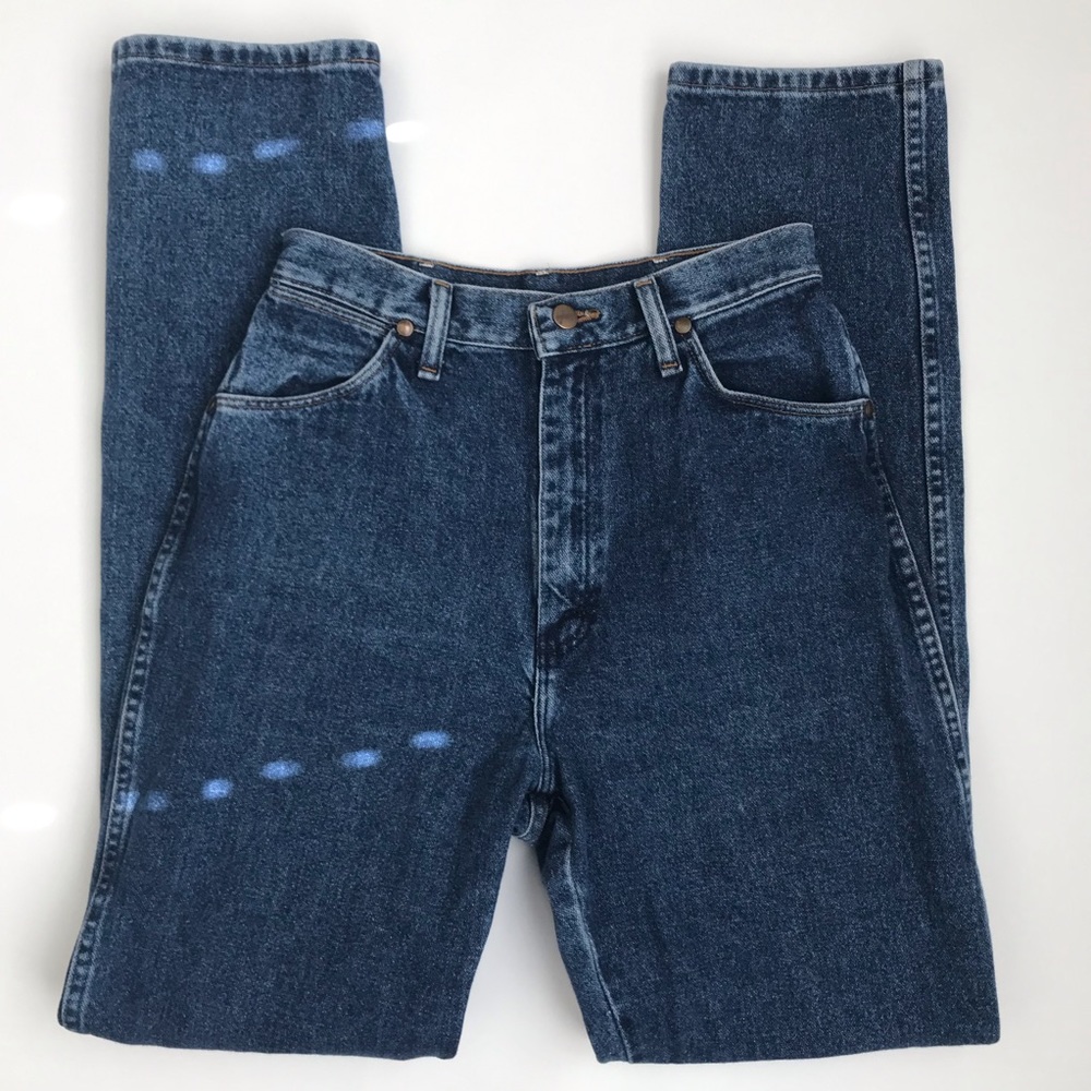 Vintage Wrangler Mom Jeans Loose Fit High Waisted Tapered Leg 27